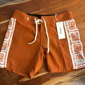 Rhythm. Men's Orange Swim Shorts